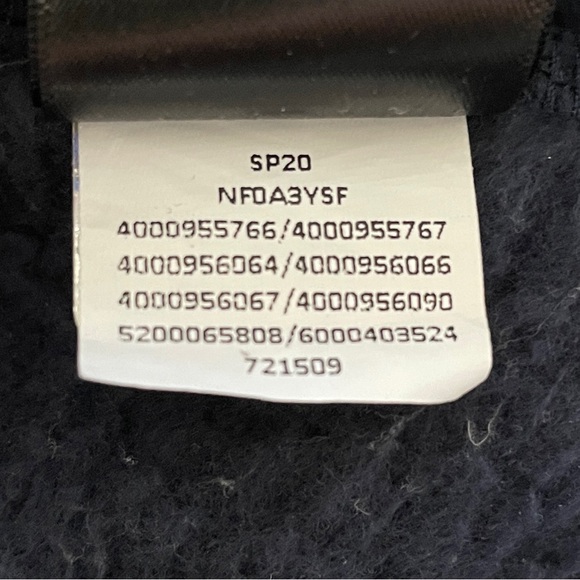 THE NORTH FACE Cragmont Sherpa Fleece Jacket XL Blue Tan Trim Snap Teddy Coat - Picture 11 of 13